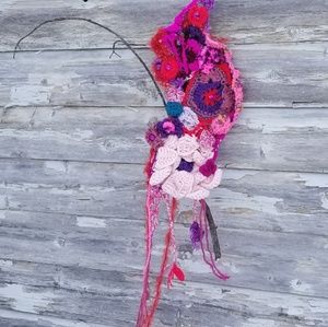 Textile Fiber Abstract Art Freeform Crochet